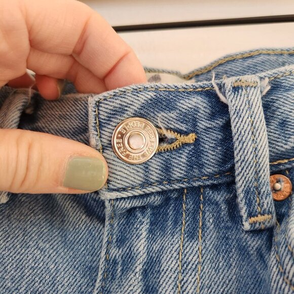 We The Free People Light Wash Jeans Stovepipe Denim Women's 26 - Picture 6 of 12